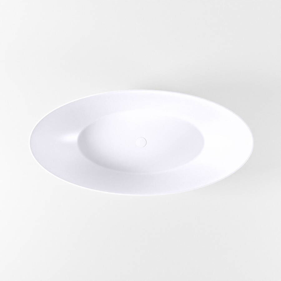 Mondiaz Vrijstaand bad Float | 170x80 cm | Solid surface | Ovaal | Cale