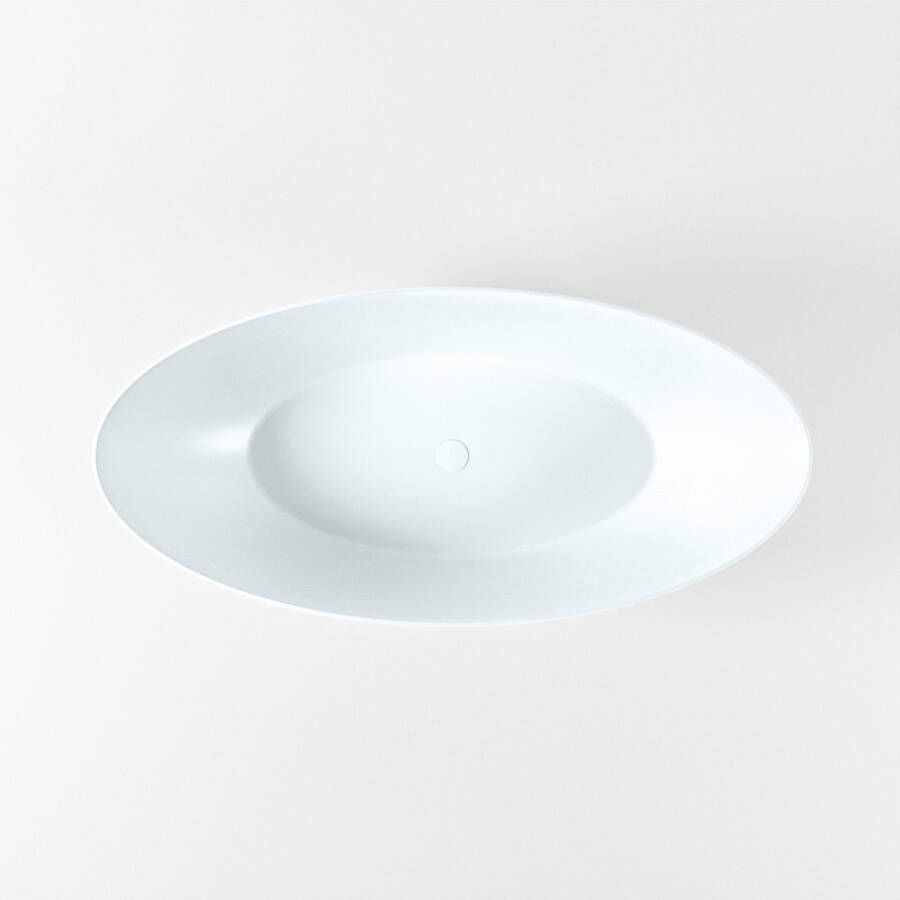 Mondiaz Vrijstaand bad Float | 170x80 cm | Solid surface | Ovaal | Clay