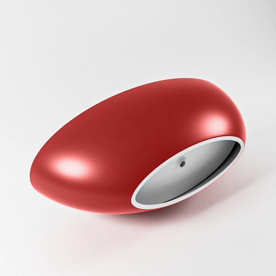 Mondiaz Vrijstaand bad Float | 170x80 cm | Solid surface | Ovaal | Fire