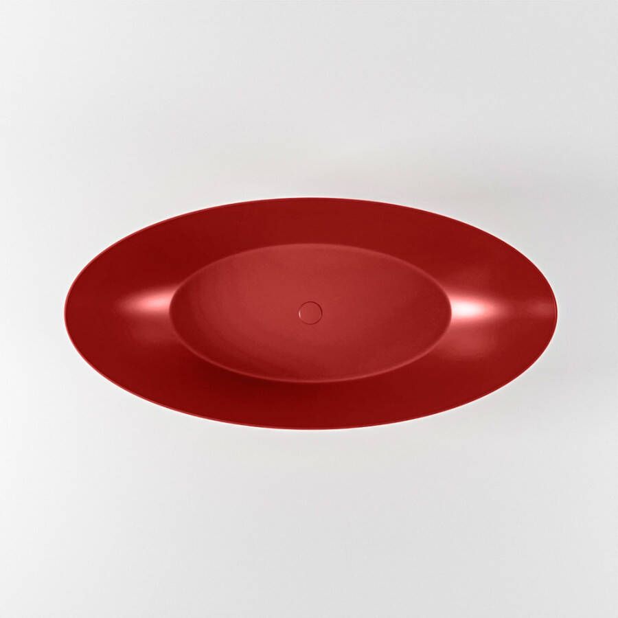Mondiaz Vrijstaand bad Float | 170x80 cm | Solid surface | Ovaal | Fire