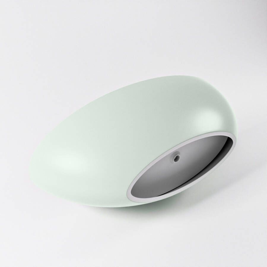 Mondiaz Vrijstaand bad Float | 170x80 cm | Solid surface | Ovaal | Greey Talc