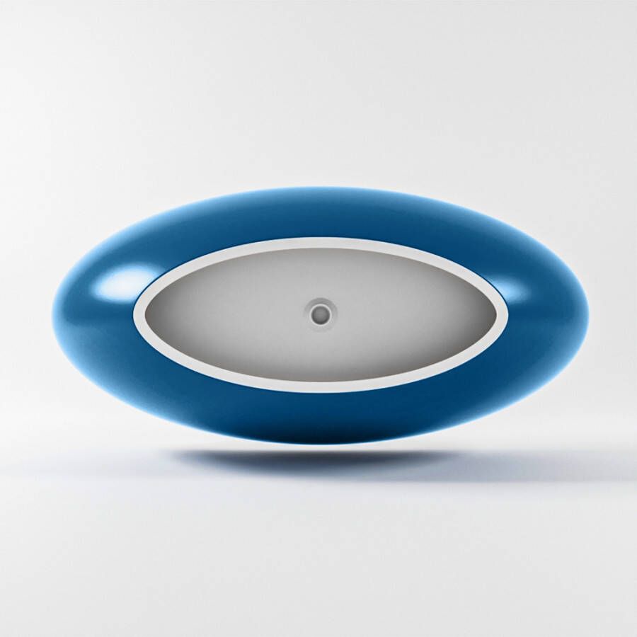 Mondiaz Vrijstaand bad Float | 170x80 cm | Solid surface | Ovaal | Jeans