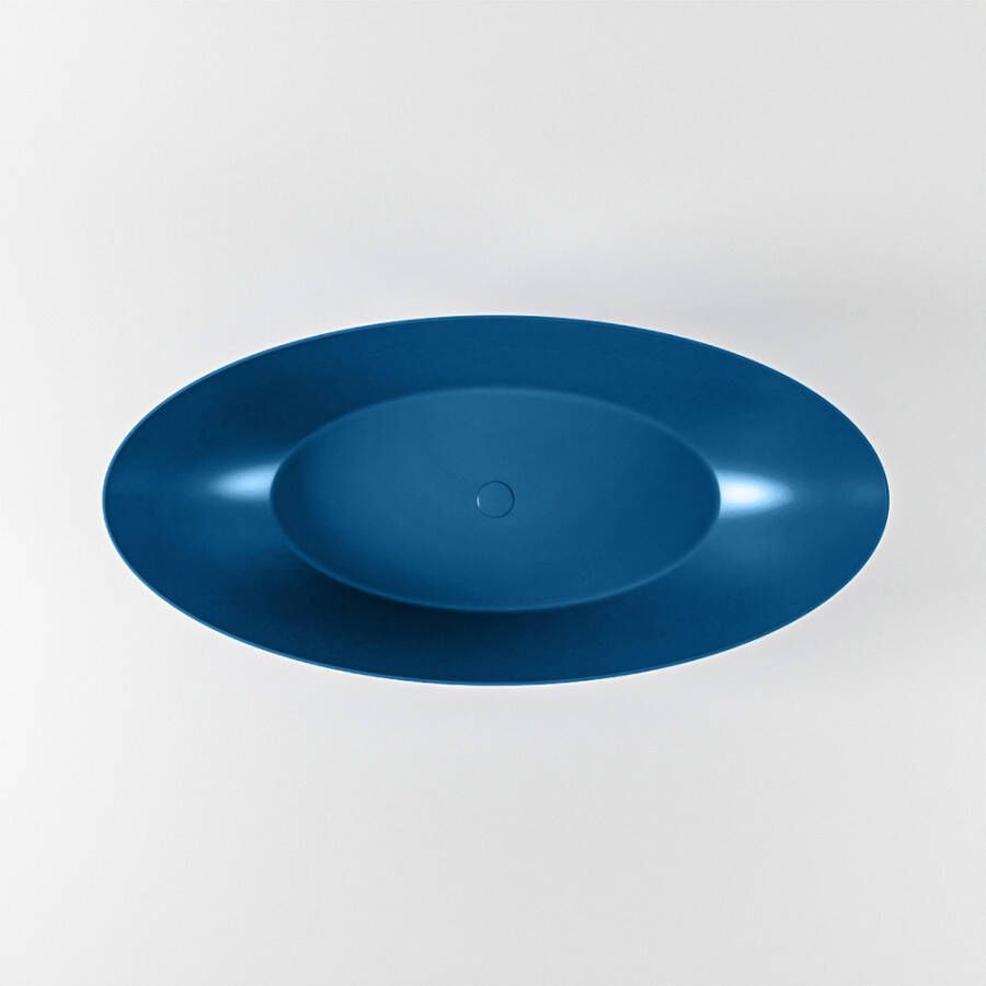 Mondiaz Vrijstaand bad Float | 170x80 cm | Solid surface | Ovaal | Jeans