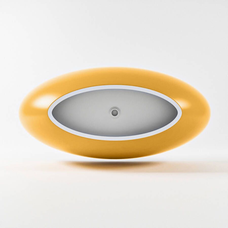 Mondiaz Vrijstaand bad Float | 170x80 cm | Solid surface | Ovaal | Ocher Talc