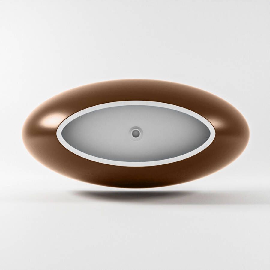 Mondiaz Vrijstaand bad Float | 170x80 cm | Solid surface | Ovaal | Rust