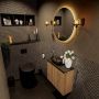Mondiaz Fowy toiletmeubel 60cm washed oak met blad en waskom urban links 1 kraangat - Thumbnail 2