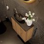 Mondiaz Fowy toiletmeubel 60cm washed oak met blad en waskom urban links 1 kraangat - Thumbnail 3