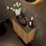 Mondiaz Fowy toiletmeubel 60cm washed oak met blad en waskom urban midden 1 kraangat - Thumbnail 3