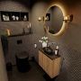 Mondiaz Fowy toiletmeubel 60cm washed oak met blad en waskom urban midden zonder kraangat - Thumbnail 2