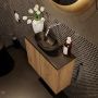 Mondiaz Fowy toiletmeubel 60cm washed oak met blad en waskom urban midden zonder kraangat - Thumbnail 3