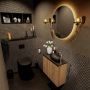 Mondiaz Fowy toiletmeubel 60cm washed oak met blad en waskom urban rechts 1 kraangat - Thumbnail 2