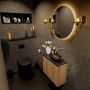 Mondiaz Fowy toiletmeubel 60cm washed oak met blad en waskom urban rechts zonder kraangat - Thumbnail 2