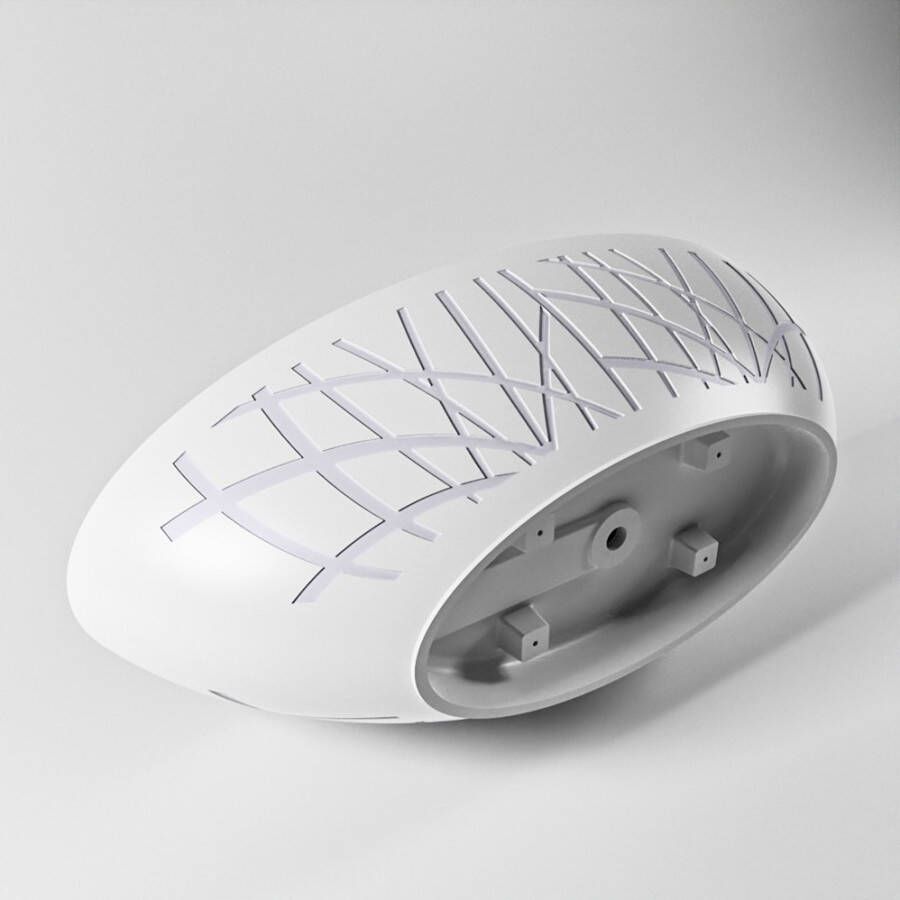 Mondiaz Vrijstaand bad Holm Design | 180x85 cm | Solid surface | Ovaal | Cale