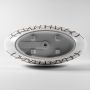 Mondiaz Vrijstaand bad Holm Design | 180x85 cm | Solid surface | Ovaal | Smoke - Thumbnail 3