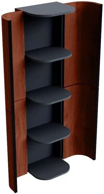 Mondiaz Kolomkast Kurve| 160x45 cm | Greep Softclose | 4 deuren | Ruby