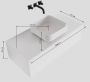 Mondiaz LAGOM Badkamermeubelset 120cm 1 lade waskom Binx wasbak midden 1 kraangat Solid surface urban M64178UBM1M49904C - Thumbnail 4