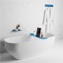 Mondiaz Planchet Easy | Wandmontage | 31x14x1.2 cm | Solid Surface | Rechthoek | Jeans - Thumbnail 3