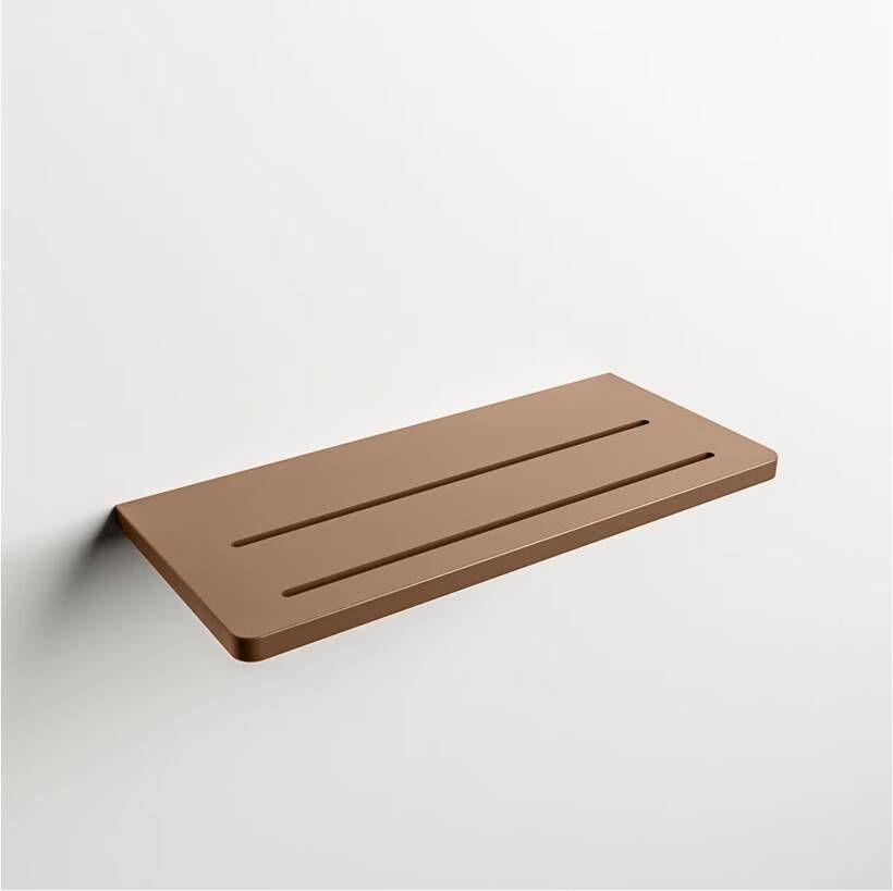 Mondiaz Planchet Easy | Wandmontage | 31x14x1.2 cm | Solid Surface | Rechthoek | Rust