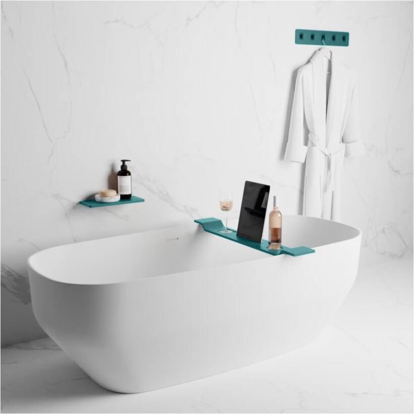 Mondiaz Planchet Easy | Wandmontage | 31x14x1.2 cm | Solid Surface | Rechthoek | Smag