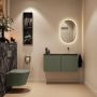 Mondiaz Toiletmeubel Ture Dlux | 100 cm | Meubelkleur Army | Eden wastafel Lava Rechts | Zonder kraangat - Thumbnail 4