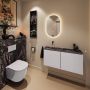 Mondiaz Toiletmeubel Ture Dlux | 100 cm | Meubelkleur Cale | Eden wastafel Lava Links | Zonder kraangat - Thumbnail 3