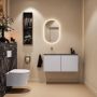 Mondiaz Toiletmeubel Ture Dlux | 100 cm | Meubelkleur Cale | Eden wastafel Lava Links | Zonder kraangat - Thumbnail 4