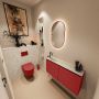 Mondiaz Toiletmeubel Ture Dlux | 100 cm | Meubelkleur Fire | Eden wastafel Ostra Links | 1 kraangat - Thumbnail 2
