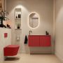 Mondiaz Toiletmeubel Ture Dlux | 100 cm | Meubelkleur Fire | Eden wastafel Ostra Links | 1 kraangat - Thumbnail 4