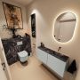 Mondiaz Toiletmeubel Ture Dlux | 100 cm | Meubelkleur Greey | Eden wastafel Lava Rechts | Zonder kraangat - Thumbnail 2