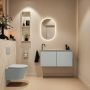 Mondiaz Toiletmeubel Ture Dlux | 100 cm | Meubelkleur Greey | Eden wastafel Ostra Links | 1 kraangat - Thumbnail 4