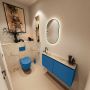 Mondiaz Toiletmeubel Ture Dlux | 100 cm | Meubelkleur Jeans | Eden wastafel Frappe Links | 1 kraangat - Thumbnail 2