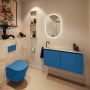 Mondiaz Toiletmeubel Ture Dlux | 100 cm | Meubelkleur Jeans | Eden wastafel Frappe Links | 1 kraangat - Thumbnail 3