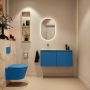 Mondiaz Toiletmeubel Ture Dlux | 100 cm | Meubelkleur Jeans | Eden wastafel Frappe Links | Zonder kraangat - Thumbnail 4