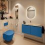 Mondiaz Toiletmeubel Ture Dlux | 100 cm | Meubelkleur Jeans | Eden wastafel Frappe Midden | Zonder kraangat - Thumbnail 3