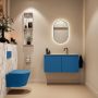 Mondiaz Toiletmeubel Ture Dlux | 100 cm | Meubelkleur Jeans | Eden wastafel Glace Midden | 1 kraangat - Thumbnail 4