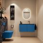 Mondiaz Toiletmeubel Ture Dlux | 100 cm | Meubelkleur Jeans | Eden wastafel Lava Midden | 1 kraangat - Thumbnail 4