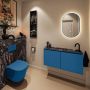 Mondiaz Toiletmeubel Ture Dlux | 100 cm | Meubelkleur Jeans | Eden wastafel Lava Rechts | 1 kraangat - Thumbnail 3
