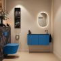 Mondiaz Toiletmeubel Ture Dlux | 100 cm | Meubelkleur Jeans | Eden wastafel Lava Rechts | 1 kraangat - Thumbnail 4