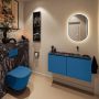 Mondiaz Toiletmeubel Ture Dlux | 100 cm | Meubelkleur Jeans | Eden wastafel Lava Rechts | Zonder kraangat - Thumbnail 3