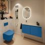 Mondiaz Toiletmeubel Ture Dlux | 100 cm | Meubelkleur Jeans | Eden wastafel Opalo Links | Zonder kraangat - Thumbnail 3