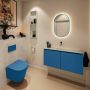Mondiaz Toiletmeubel Ture Dlux | 100 cm | Meubelkleur Jeans | Eden wastafel Opalo Midden | Zonder kraangat - Thumbnail 3