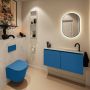 Mondiaz Toiletmeubel Ture Dlux | 100 cm | Meubelkleur Jeans | Eden wastafel Opalo Rechts | 1 kraangat - Thumbnail 3