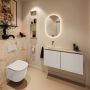 Mondiaz Toiletmeubel Ture Dlux | 100 cm | Meubelkleur Linen | Eden wastafel Frappe Links | Zonder kraangat - Thumbnail 3