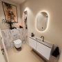 Mondiaz Toiletmeubel Ture Dlux | 100 cm | Meubelkleur Linen | Eden wastafel Glace Midden | 1 kraangat - Thumbnail 2