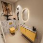 Mondiaz Toiletmeubel Ture Dlux | 100 cm | Meubelkleur Ocher | Eden wastafel Glace Links | Zonder kraangat - Thumbnail 2