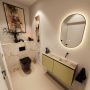 Mondiaz Toiletmeubel Ture Dlux | 100 cm | Meubelkleur Oro | Eden wastafel Frappe Rechts | Zonder kraangat - Thumbnail 2