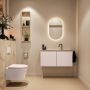 Mondiaz Toiletmeubel Ture Dlux | 100 cm | Meubelkleur Rosee | Eden wastafel Frappe Midden | 1 kraangat - Thumbnail 4