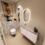 Mondiaz Toiletmeubel Ture Dlux | 100 cm | Meubelkleur Rosee | Eden wastafel Glace Links | Zonder kraangat - Thumbnail 2