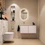 Mondiaz Toiletmeubel Ture Dlux | 100 cm | Meubelkleur Rosee | Eden wastafel Glace Links | Zonder kraangat - Thumbnail 4