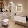 Mondiaz Toiletmeubel Ture Dlux | 100 cm | Meubelkleur Rosee | Eden wastafel Glace Midden | Zonder kraangat - Thumbnail 3